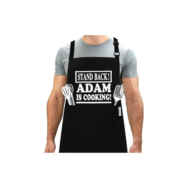 LINEN CLOSET® Adjustable Bbq Aprons for Men Funny Chef Cooking