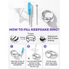 Forever In My Heart Cremation Urn Ring for Women Finger
