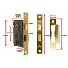TSS 3 Lever Mortice Sash Lock for Internal Doors 2.5"