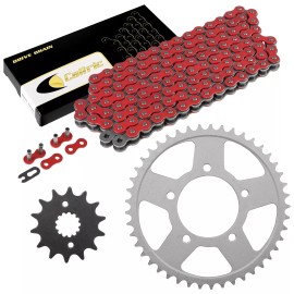 Caltric Red Drive Chain And Sprocket Kit for Suzuki GSX600F Katana 600 1992-1997