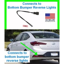 fits Elantra 19-20 Reverse Light Reflector Bumper Connector Plug Harness Wiring