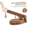 GRIRIW 1Pc Wooden Dumpling Wrapper Presser Tool for Kitchen Manual