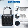Combination Lock for Locker, Relihom Padlock with Code, Gym Locker