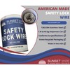 Sunset Wire Safety Lock Wire - T302/304 Stainless Steel Safety