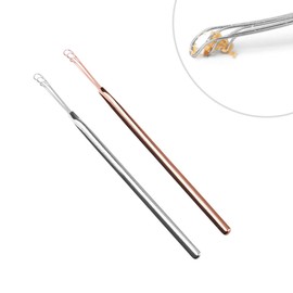 Minkissy 3sets Ear Cleaning Stainless Steel Ear Scoops Wax Remover Metal Picks Portable Easy to Clean 2pcs*3