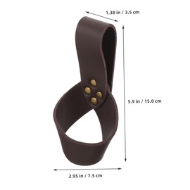 BESPORTBLE 2pcs Sword Ring Medieval Sword Holder Pu Leather Stage Performance Cosplay