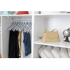 Quality Wooden Skirt Hangers with Clips, 20-Pack Smooth Solid Wood