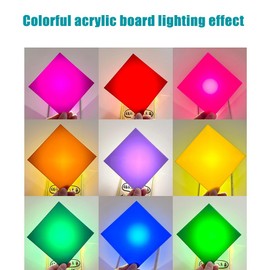 1/8 Thick 12 x 12 Inch 3mm Color Acrylic Sheet for Laser Cutting, Engraving, Keychain Tags, Printed Signs, Home Decor, Crafts and Creative DIY Projects with Double Sided Protective Sheets 12 Piece