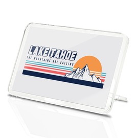 Classic Rectangle Magnet with Stand - Retro Lake Tahoe Skiing Mountains Ski - Fridge Locker Office Whiteboard Toolbox #59045