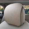 Rodeten 2Pack Car Seat Headrest Cover Breathable Flexible Elastic Auto