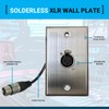 DIYTECH XLR Wall Plate, Solderless XLR Wall Plate, XLR Wall