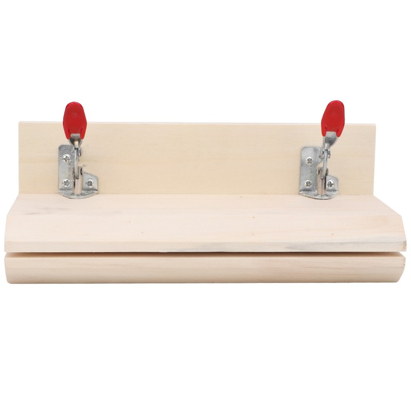 HandStitched Sewing Horizontal Leathercraft Wooden Table Clamp Stitching Tool for