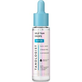 TANOLOGIST, Self Tan Drops, Serum Autobronceador Facial y Corporal con Ácido Hialurónico y Glicerina, Medium Tan, 30 ML