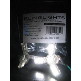 BlingLights White LED Spider Light Bulbs for Dodge Dakota (All Years)