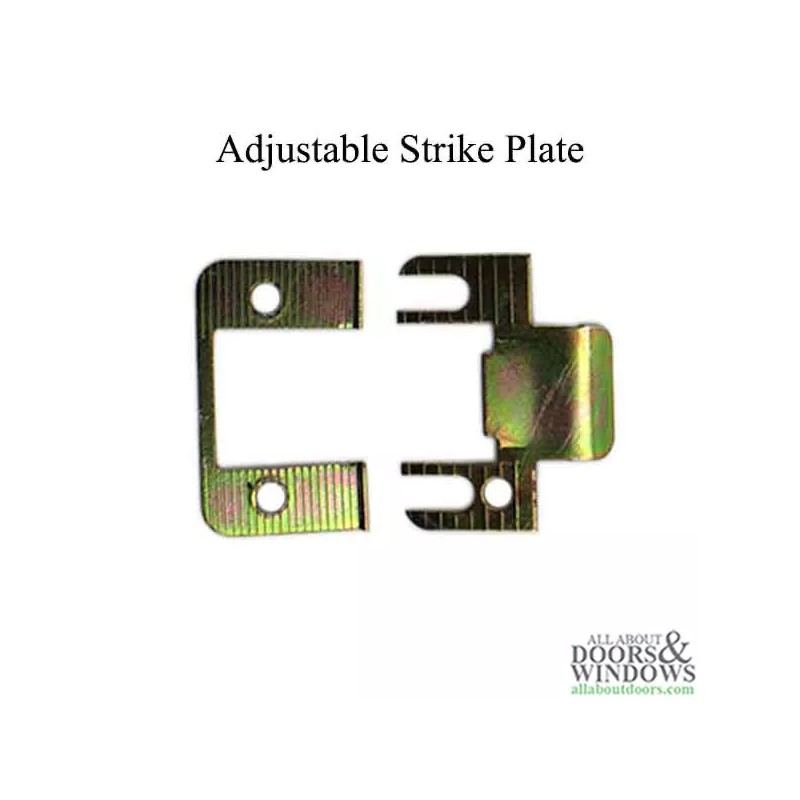 Therma-Tru Adjustable Strike Plate For Single & Double Doors Yellow