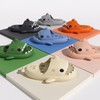 Trendy Shark Massage Bathroom Slippers for Adults & Couples - Non-Slip & Quick-Dry 42-43 / Light Yellow Couple 4ea