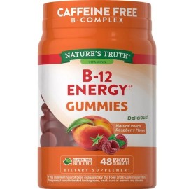 Nature's Truth B-12 Energy Gummies Natural Peach Raspberry 48 EA