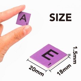 450pcs Colorful A-Z Capital Letter Tiles Cardstock Scrabble Tiles for Craft Projects Shadow Box Scrabble Game Making Alphabet Coasters and Scrabble Crossword Game