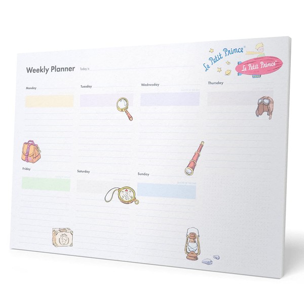 Grupo Erik The Little Prince A3 Desk Pad with Daily, Weekly and Monthly Calendar - Desk Calendar