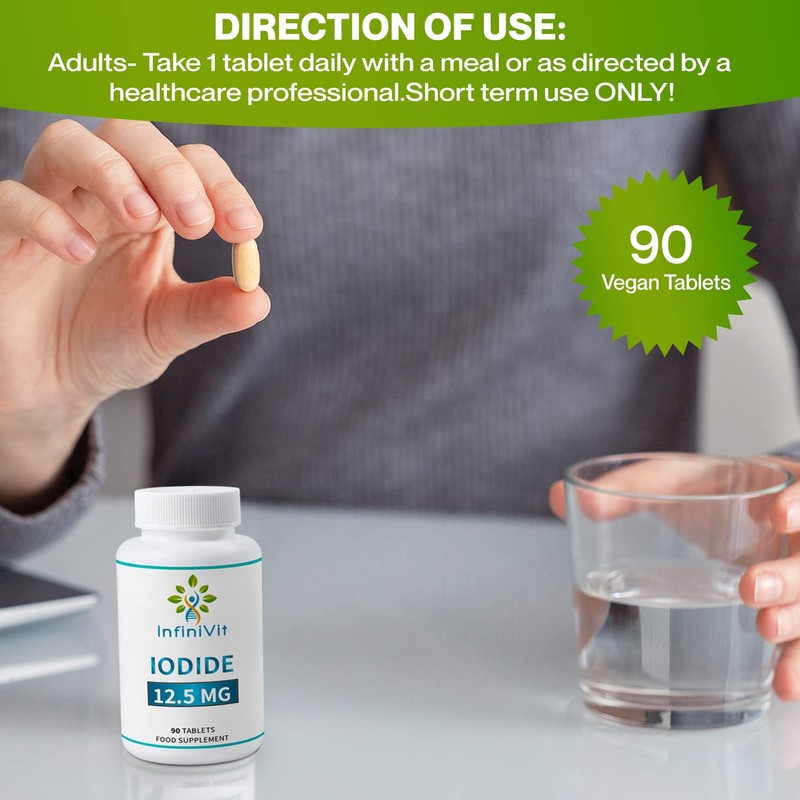 Iodine Tablets 12.5mg, Lugols Iodine Tablets, High Strength Iodine and