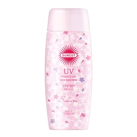 Sun Cut KOSE Sunscreen Perfect UV Gel SPF 50+ PA++++++ Waterproof, Cherry Blossom Scent, 3.5 oz (100 g) (x 1)