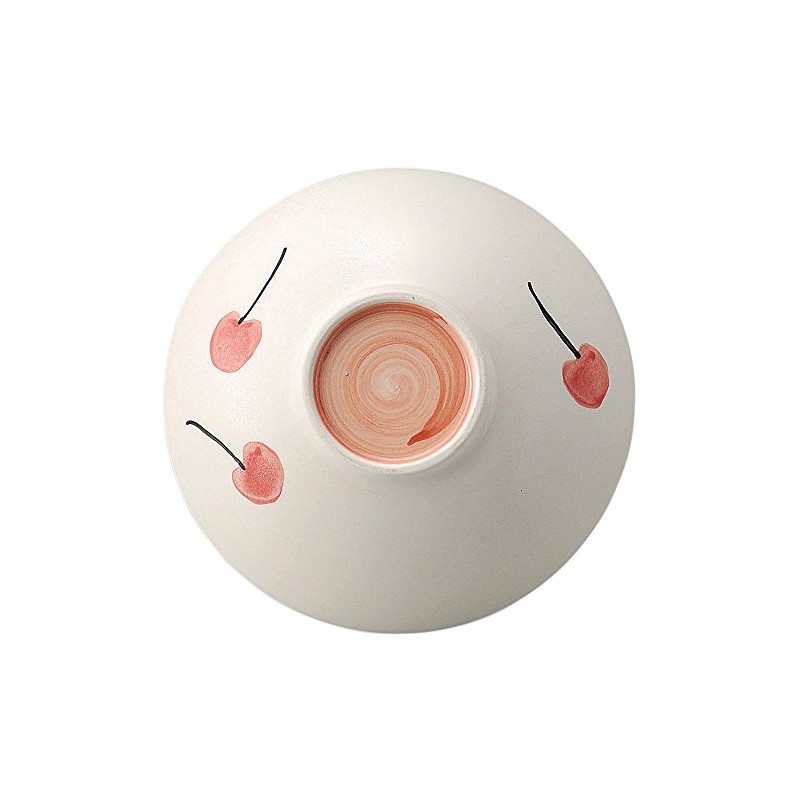 Banko Ware 14253 Casual Earthenpot, Flat Pot, Cherry