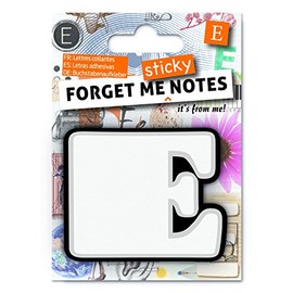 IF Forget Me Sticky Notes - Letter E