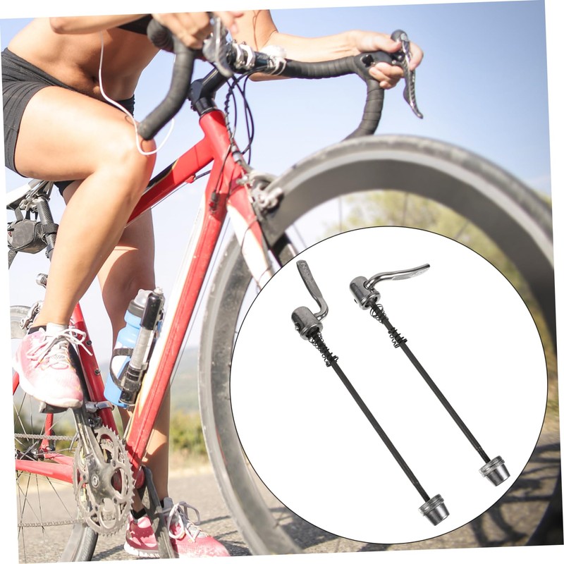 Mipcase 2Pcs Quick Release Skewer Axle for Indoor Trainer Steel