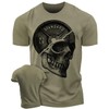 Gymish Lifestyle Skull Plate Gym Shirt, Work Out Deadlift Skull