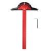 Woodworkers Edge Ruler Aluminum Alloy Red Black Adjustable Angle T