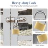 BRAXE 2 Pcs Keyed Padlock with 3 Same Keys Waterproof