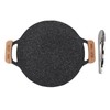 Round BBQ Grill Pan Metal Nonstick Grill Barbecue Plate Multifunctional