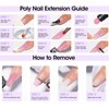 Poly Gel Nail Kit - Transparent Gel Extension Nail Kit