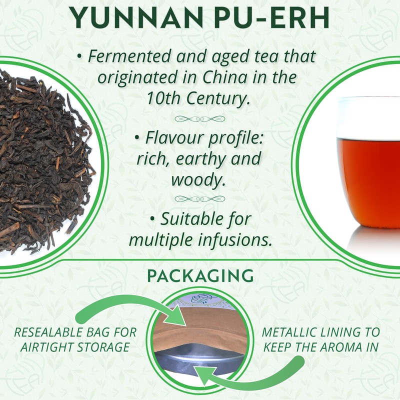 Yunnan Pu-Erh Premium Loose Leaf Black Puer Tea - Fermented