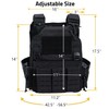 Greencity Tactical Vest Molle Quick Release Buckles Weight Vest Adjustable
