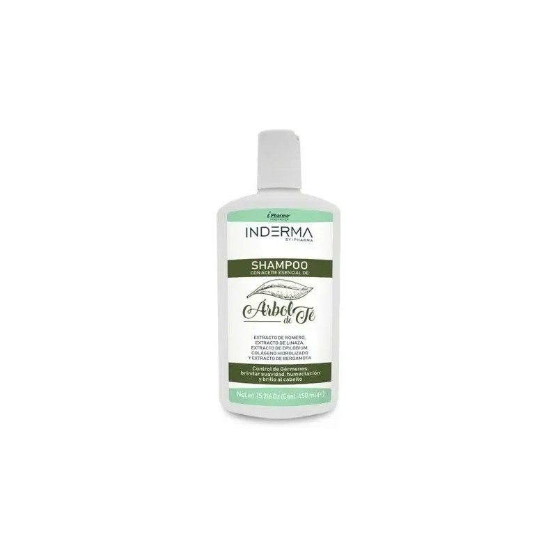 Shampoo Anticaida Inderma Antibacterial Limpieza Profunda 45