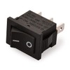 Heschen Black Rectangle Rocker Switch ON-OFF SPST 2 Position 3