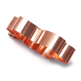 The Fussy Pup Shamrock Cookie Cutter 4 in Copper Handmade in the USA