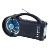 Supersonic Solar Power Bluetooth Speaker with FM Radio / LED Torch Light / Fan (SC-1073ERF)