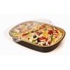 Handi-Foil 3 lb. Oblong Black & Gold Pan Take-Out Pan