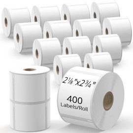 TgSmder Shipping Labels Compatible with Dymo 30323 (2 1/8" x 4") - 12 Rolls Thermal Labels, Fits for Dymo Labelwriter 450, 450 Turbo, 4XL (Not for 550, 5XL) Total 2640 Strong Adhesive Address Label