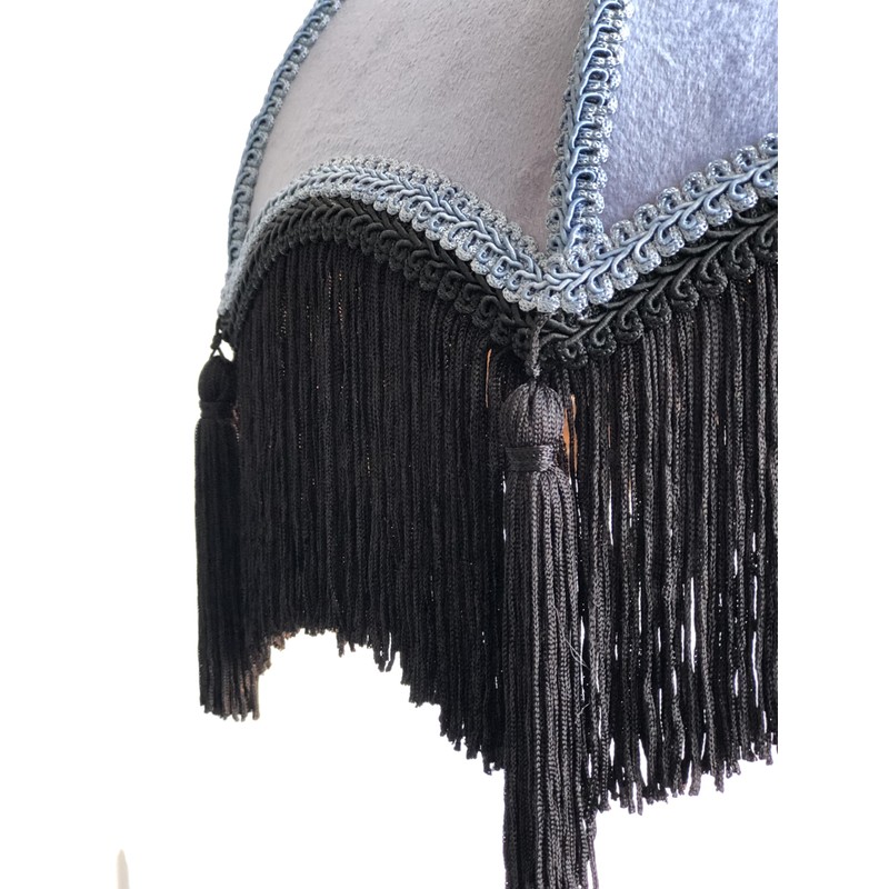 Tristan Home Premium Classic Victorian Style Bell Shape Scallop Velvet