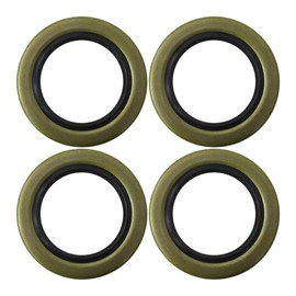 WELURE Pack of 4 Trailer Hub Wheel Grease Seal for Dexter Texcom Replaces 01003600 010-036-00 10-36 22333TB, ID 2.250" x OD 3.371" Double Lip Seals, 5200-7000lb Trailer Axles