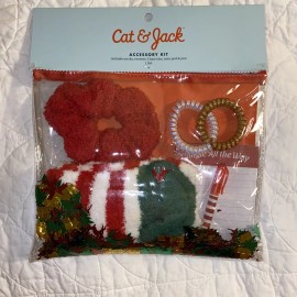 Cat & Jack NEW Cat & Jack Girls Accessory Pouch Socks Twister Hair Ties Notepad/Pen Set
