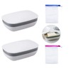 2 Pcs Soap Dish with Lid Travel Soap Holder Leakproof