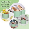 JarThenaAMCS 120Pcs Sage Green Disposable Paper Ice Cream Cups with