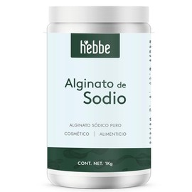 Hebbe - Alginato de Sodio, Gelificante y Espesante Natural para Cosméticos, 1000 g
