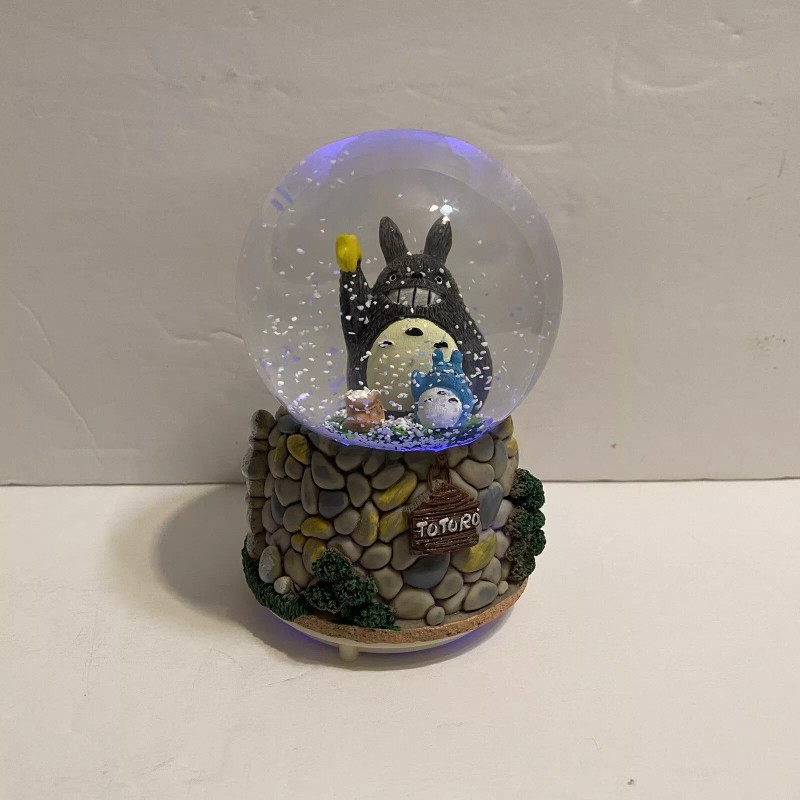 My Neighbor Totoro Snow Globe Music Statue 5”H