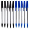 Essential Arts Black and Blue Ink Ballpoint Pens Assorted Colours