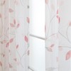 L.Z.E Leaf Sheer Curtains for Living Room 96 Inches Long,